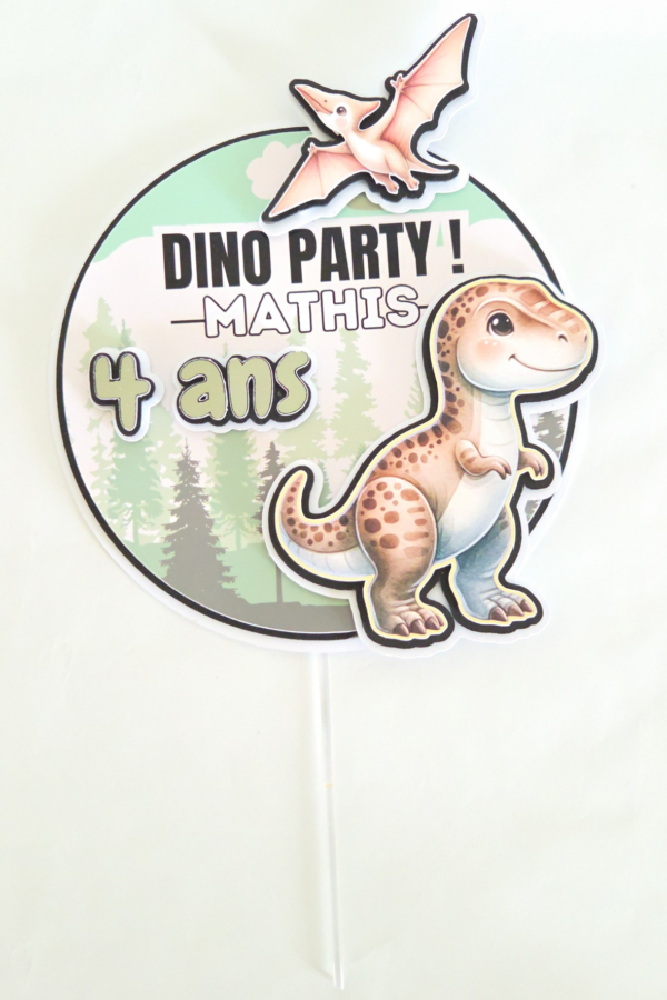 Cake topper "Dinosaure"